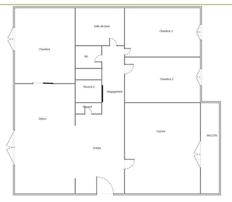 Appartement - 68 m² - 4 pièces