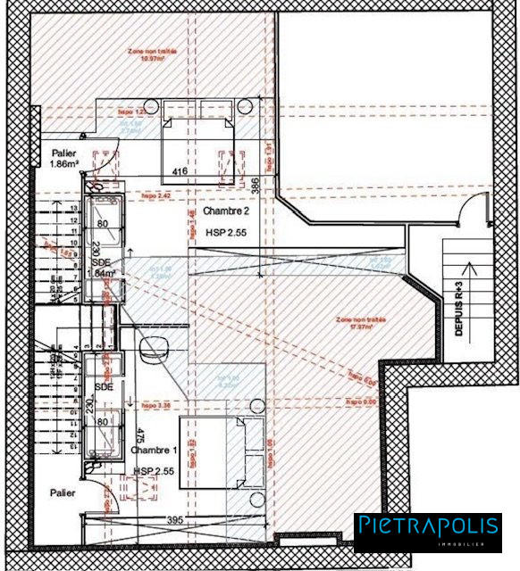 Duplex - 88 m² - 3 pièces