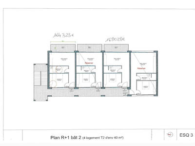 Appartement - 40 m² - 2 pièces