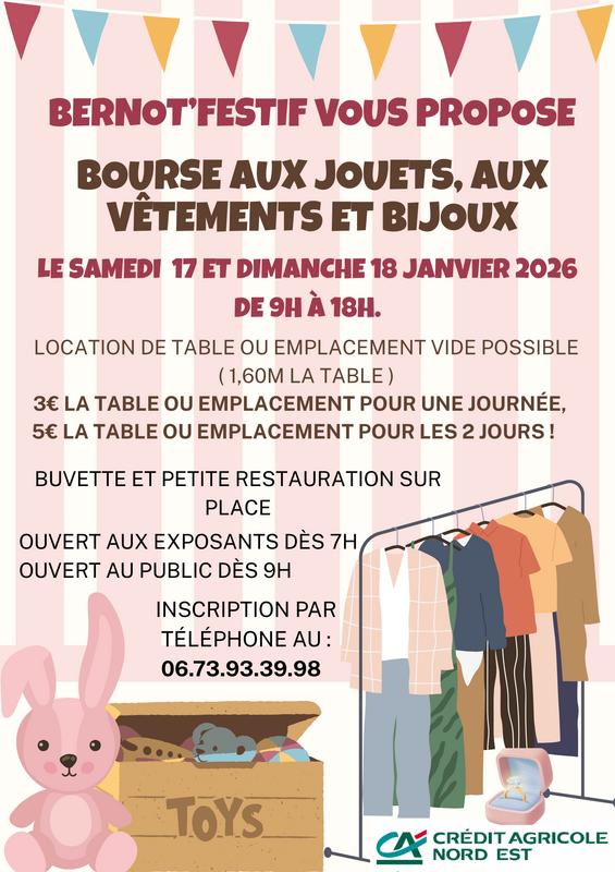 Bourse aux jouets vêtements et bijoux