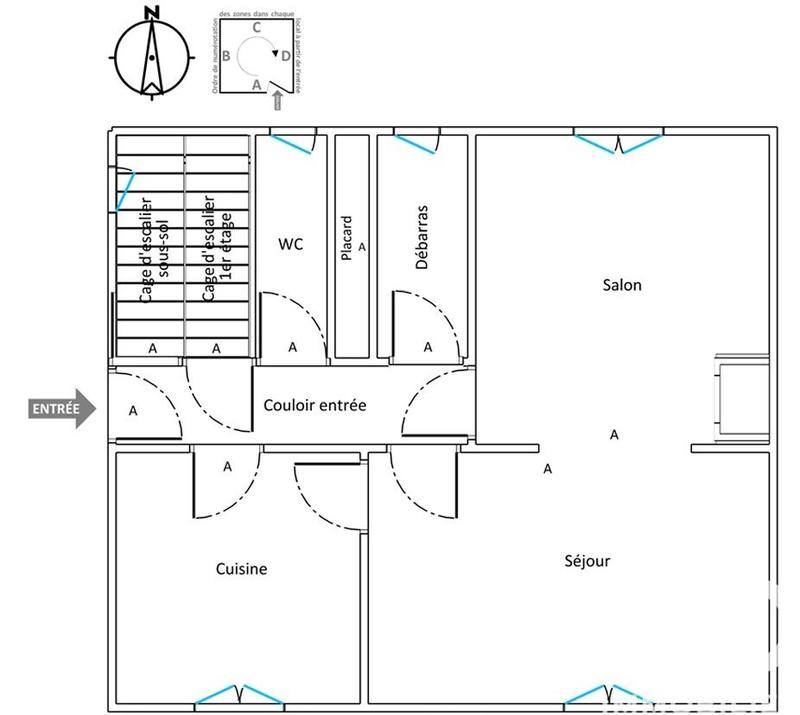 Maison - 92 m² - 5 pièces