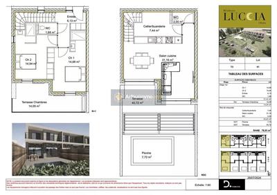 Maison - 78 m² - 3 pièces