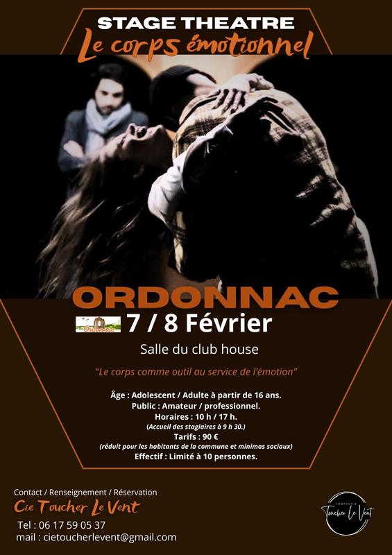 Stage de théâtre : le corps émotionnel
