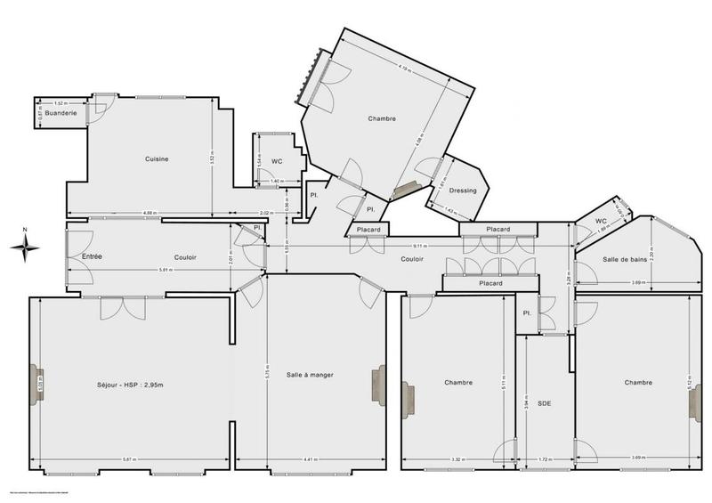 Appartement - 178 m² - 5 pièces