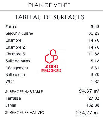 Appartement - 94 m² - 4 pièces