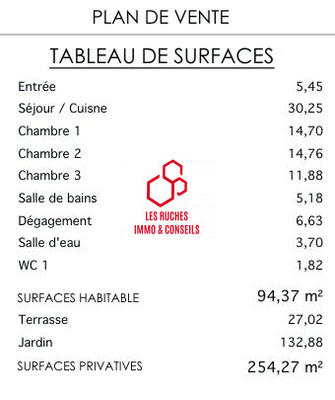 Appartement - 94 m² - 4 pièces