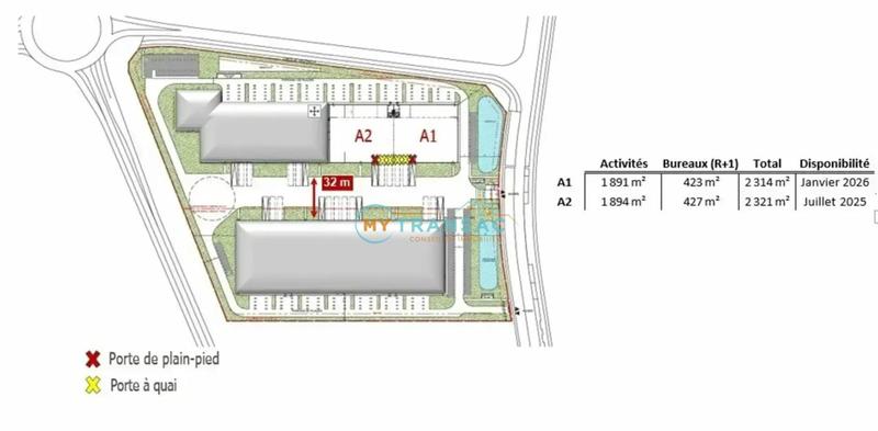 Local d'activité / Entrepôt - 2 314 m²