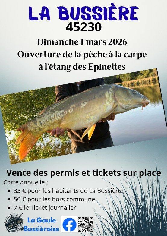 Ouverture de la pêche à la carpe