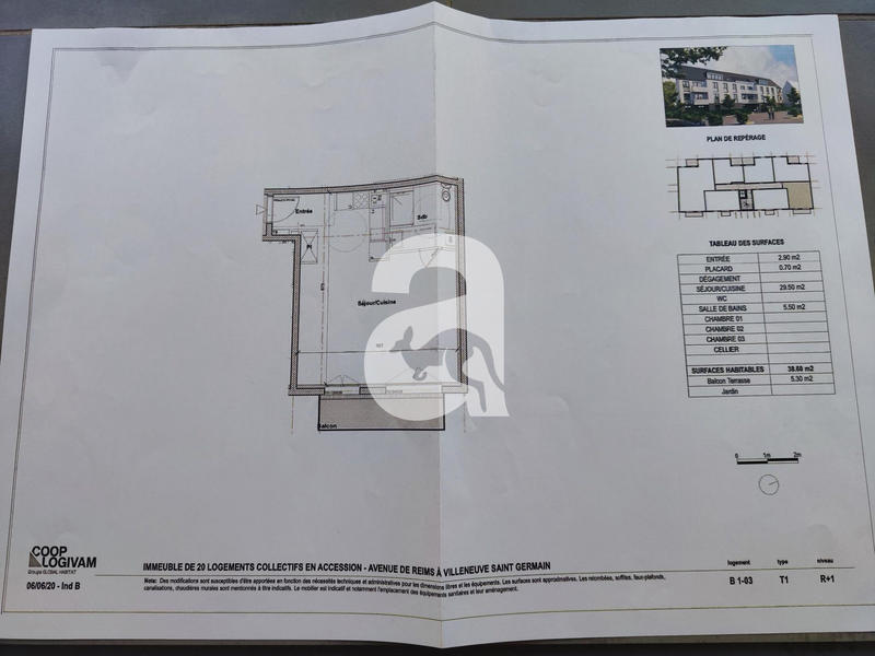 Appartement - 89 m² - 4 pièces