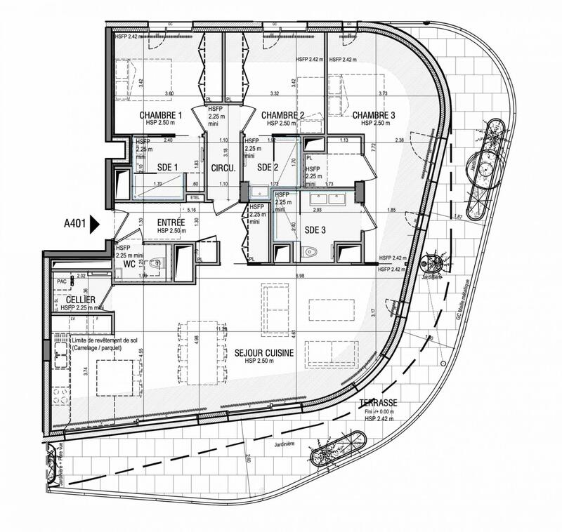 Appartement - 125 m² - 4 pièces