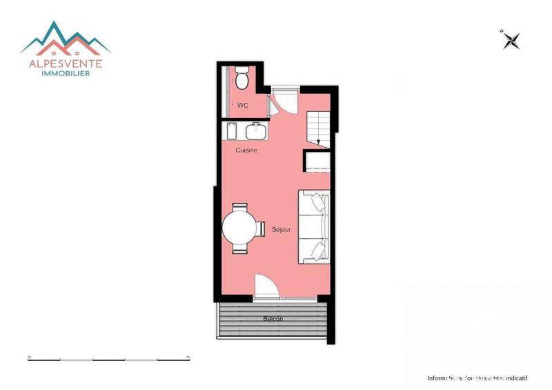 Duplex - 34 m² - 2 pièces