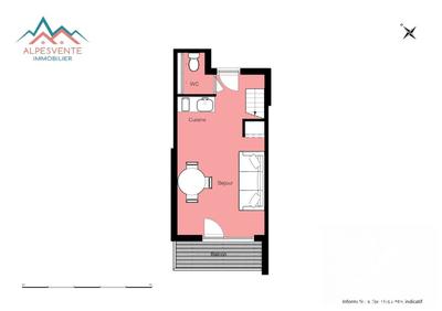 Duplex - 34 m² - 2 pièces