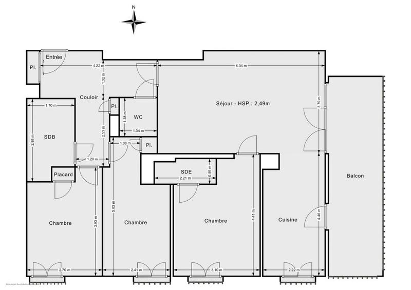 Appartement - 85 m² - 4 pièces