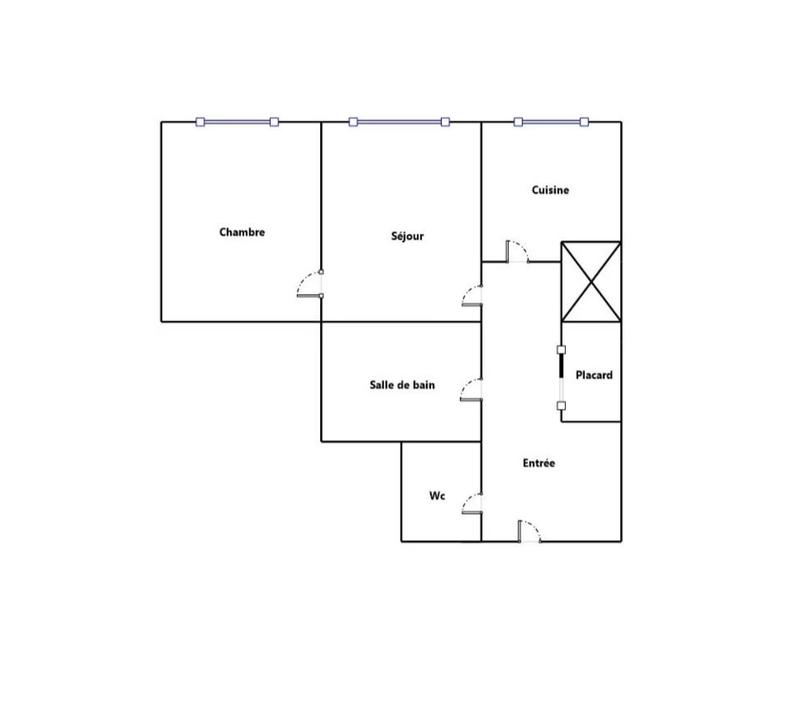 Appartement - 44 m² - 2 pièces