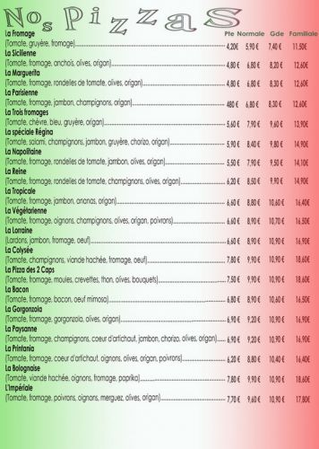 Allo Pizza des 2 Caps