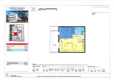 Appartement - 45 m² - 2 pièces