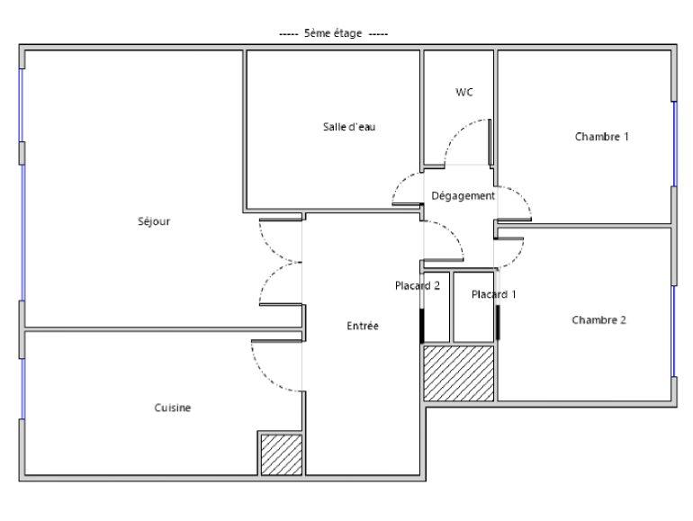 Appartement - 69 m² - 3 pièces