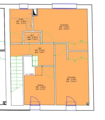 Maison - 89 m² - 5 pièces