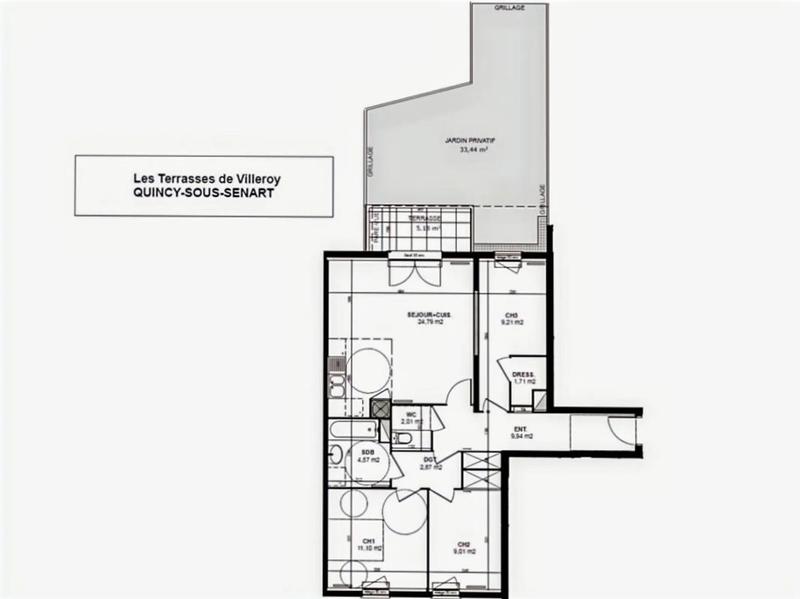 Appartement - 75 m² - 4 pièces