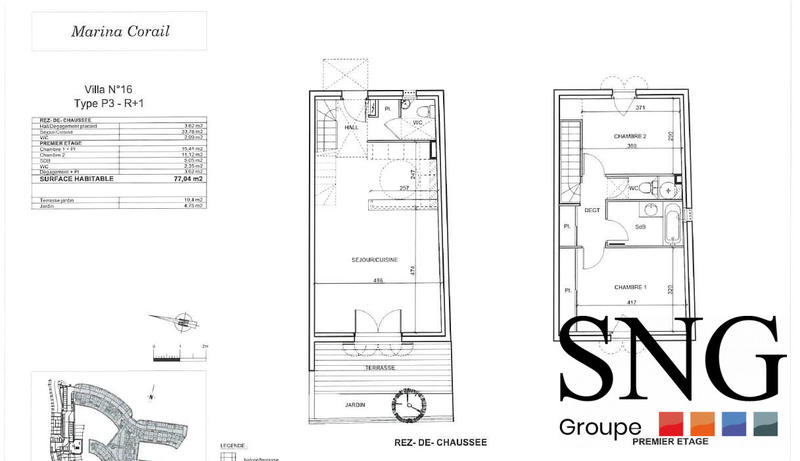 Villa - 77 m² - 3 pièces