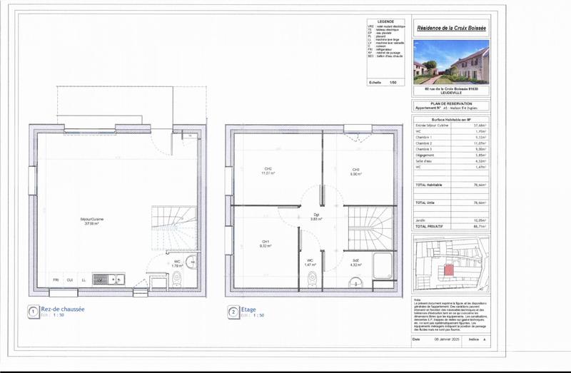 Maison - 79 m² - 4 pièces