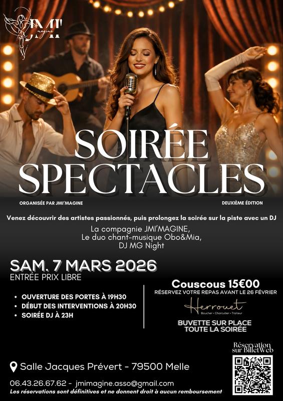 Soirée spectacle et festive - Jmi'magine