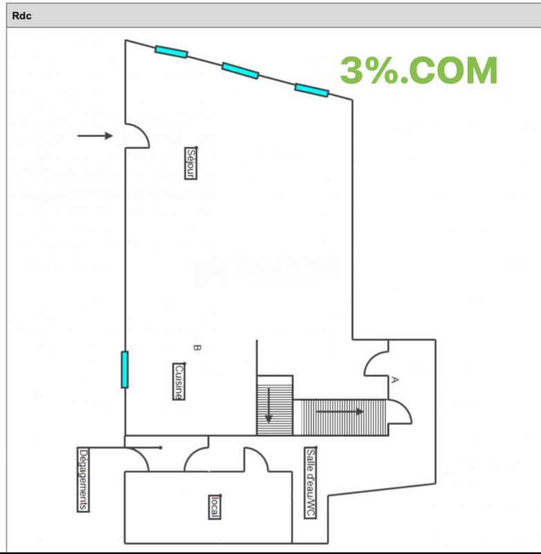 Duplex - 160 m² - 6 pièces