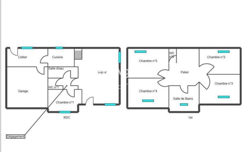 Maison traditionnelle - 105 m² - 7 pièces