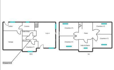 Maison traditionnelle - 105 m² - 7 pièces