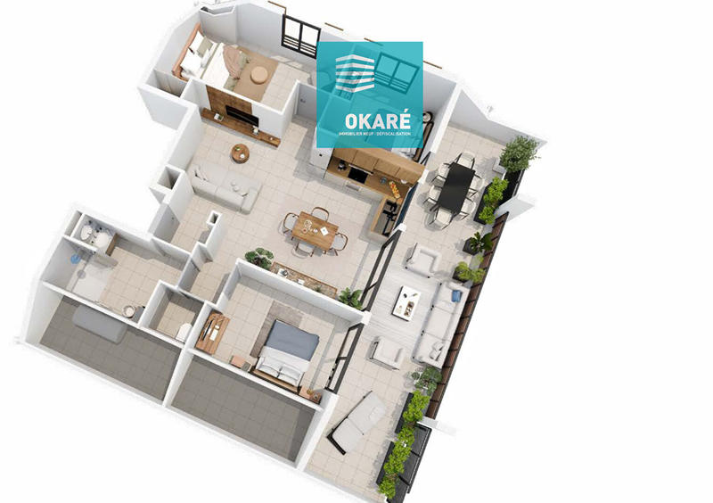 Appartement - 80 m² - 4 pièces