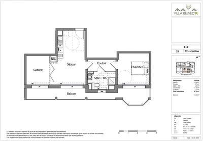Appartement - 47 m² - 3 pièces