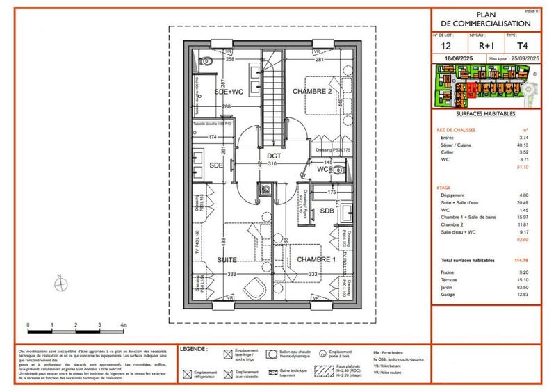 Maison - 114 m² - 5 pièces