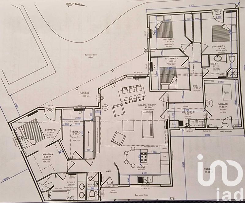 Maison - 145 m² - 7 pièces