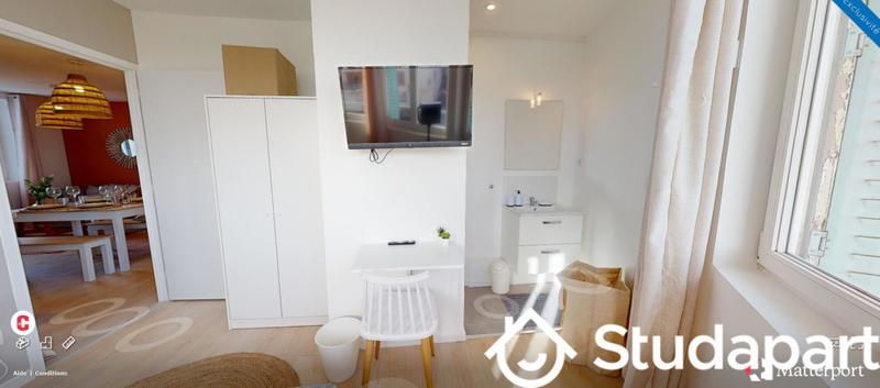 Chambre - 12 m² - 1 pièce