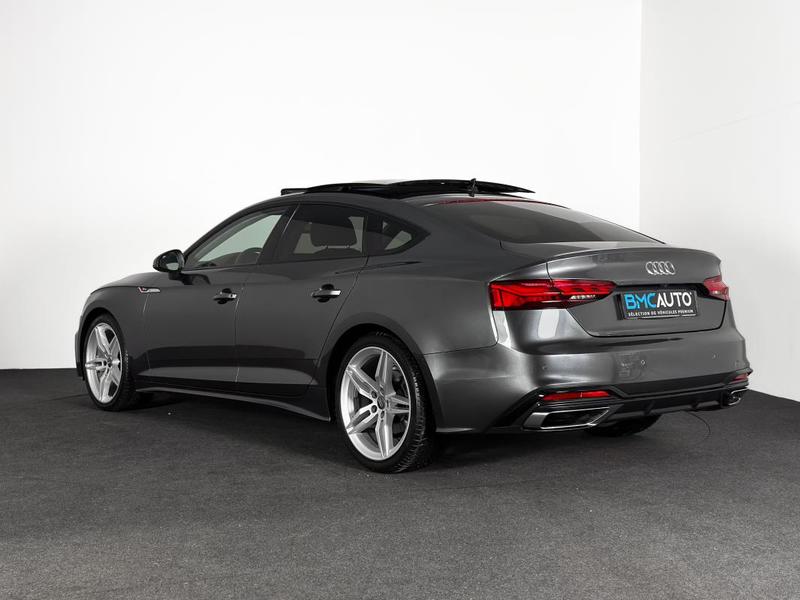 Audi A5 Sportback s-Line 35 Tdi 163ch s-Tronic Mhev Ja19p T.O Cuir Chauff Virtual Cockpit Camera Gps