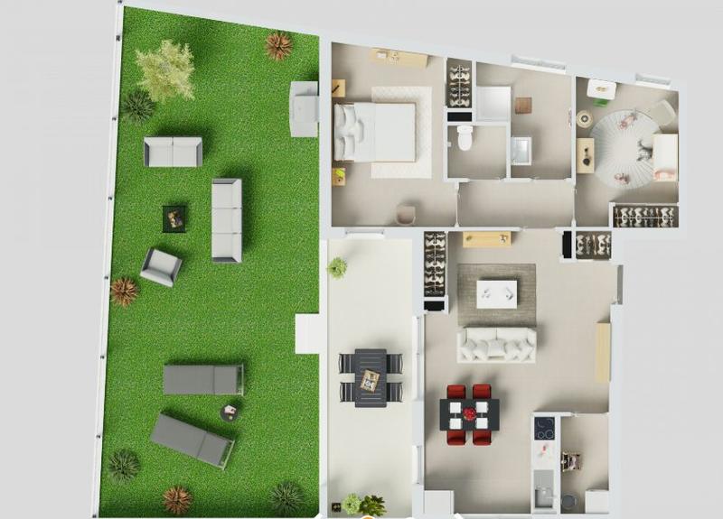 Appartement - 61 m² - 3 pièces