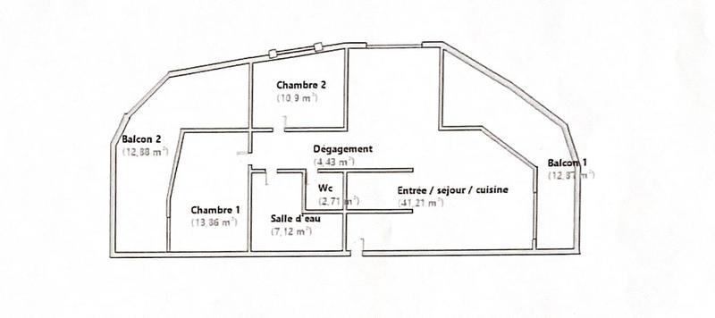Appartement - 80 m² - 3 pièces