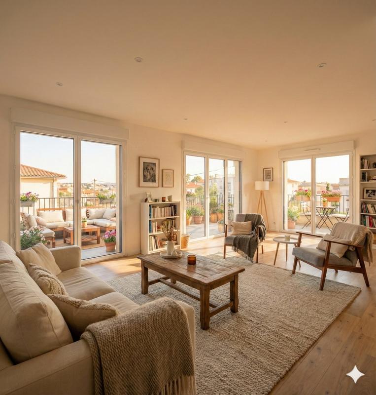 Appartement - 66 m² - 3 pièces