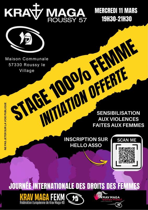 Stage 100% femme - Initiation au Krav Maga