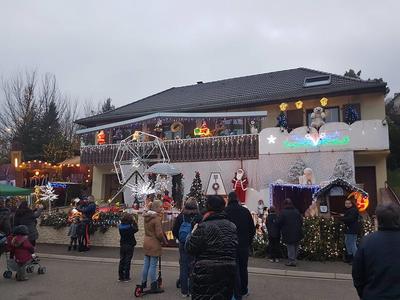 La Maison de Noël décorée