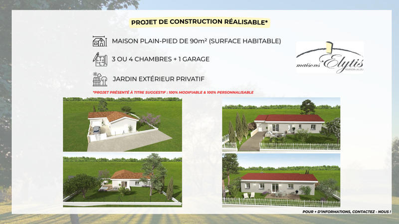 Terrain constructible - 400 m²