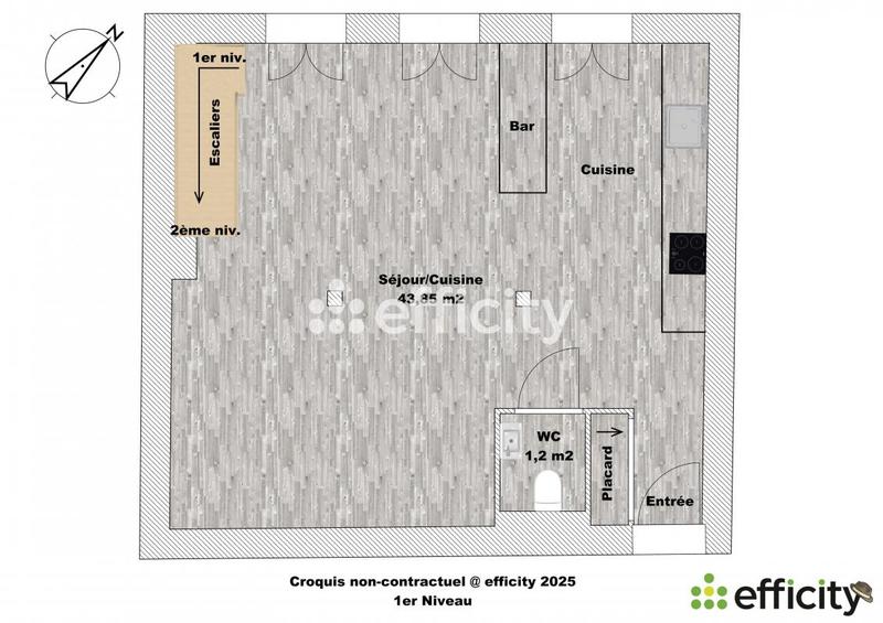 Appartement - 78 m² - 3 pièces