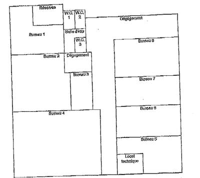 Bureau - 233 m² - 8 pièces