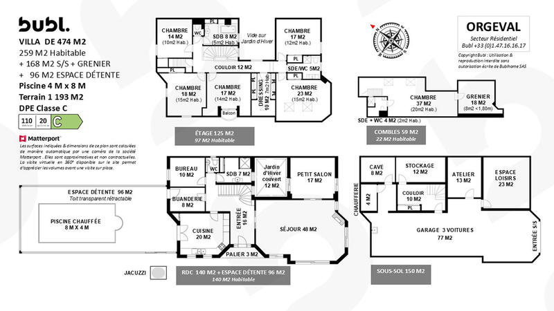 Maison - 302 m² - 12 pièces