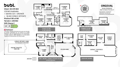 Maison - 302 m² - 12 pièces