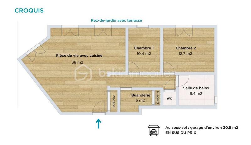 Appartement - 79 m² - 3 pièces