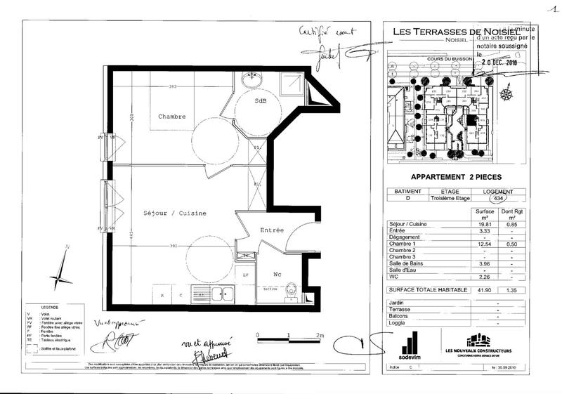 Appartement - 42 m² - 2 pièces