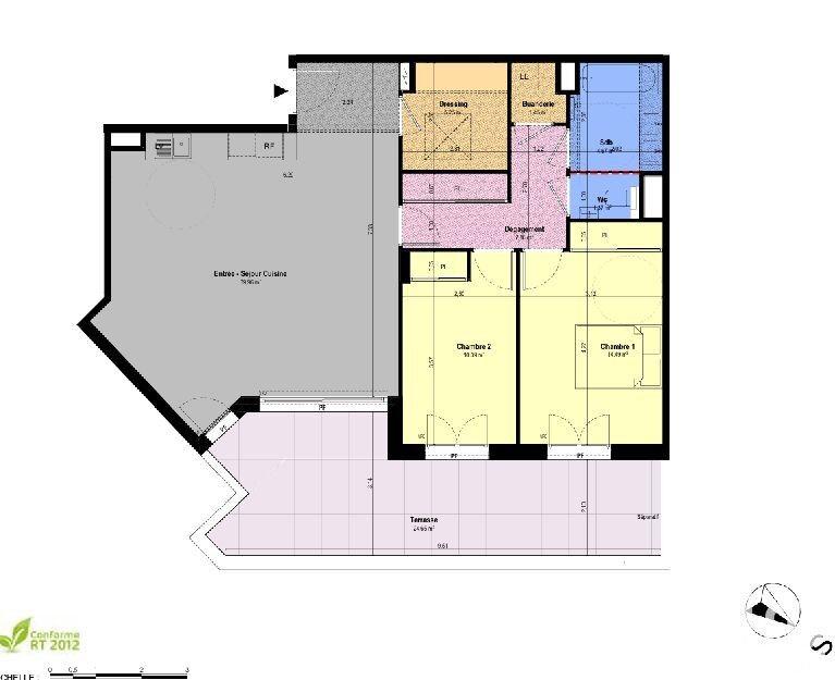 Appartement - 85 m² - 3 pièces