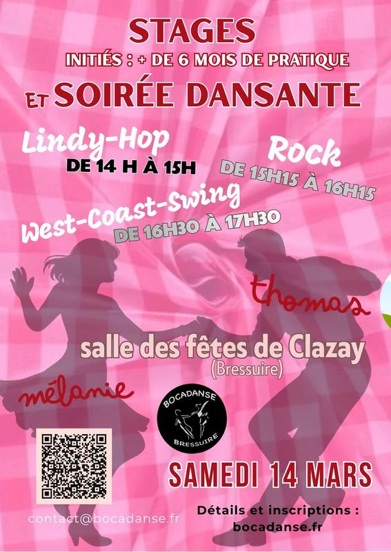 Stage de Rock, Lindy-Hop et West-Coast-Swing