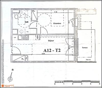 Appartement - 39 m² - 2 pièces